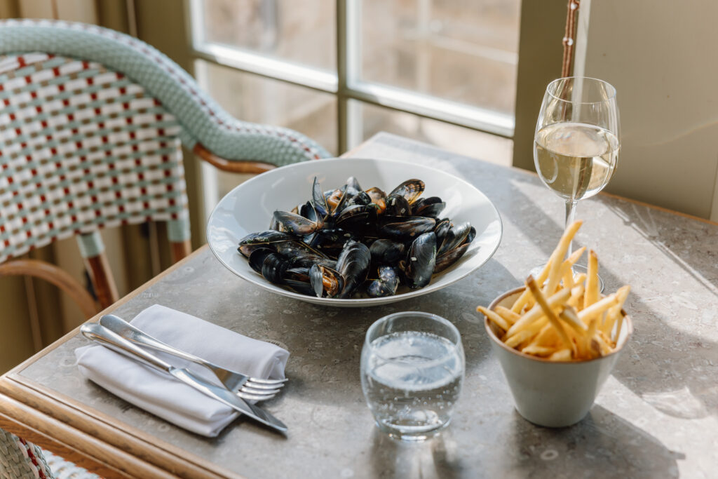 Moules Frites, The Garden Room